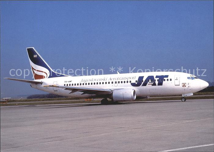 Flugzeuge Zivil JAT B-737-3H9 YU-ANF c/n 23330