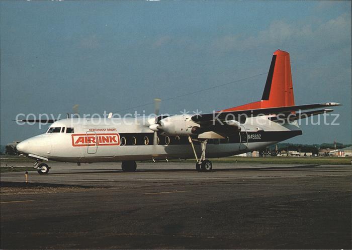 Flugzeuge Zivil Fokker F27 Mk500 Northwest Orient Airlink Mesaba Airlines N4560Z