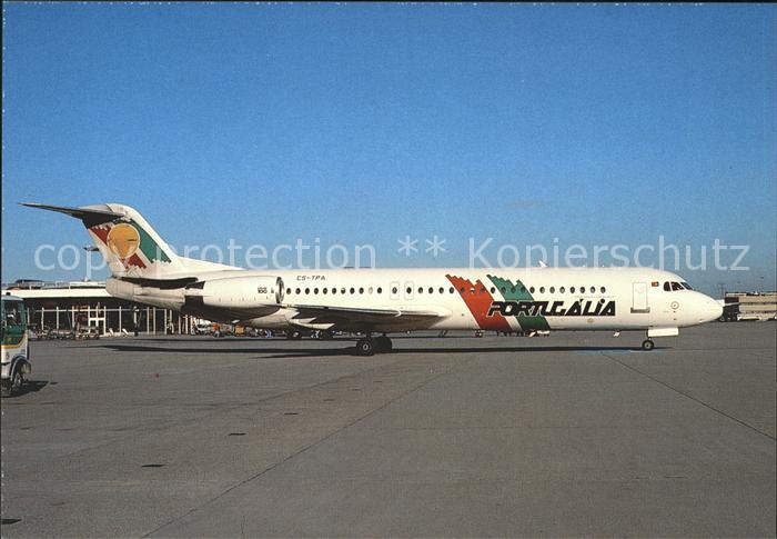 Flugzeuge Zivil Portugalia Fokker 100 CS-TPA