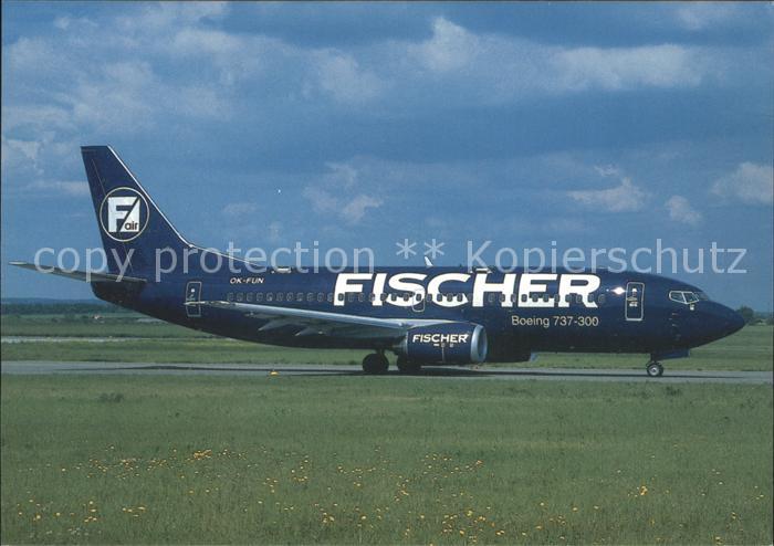 Flugzeuge Zivil BOEING 737-33A OK-FUN (cn 27910) Oraha (PRG) 6/97