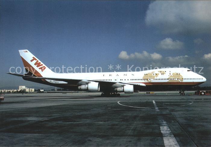 Flugzeuge Zivil TWA B 747 131 N93108 c/n 19674