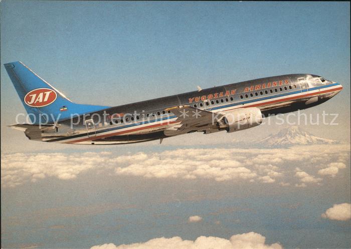 Flugzeuge Zivil JAT Yugoslav Airlines Boeing 737-3H9