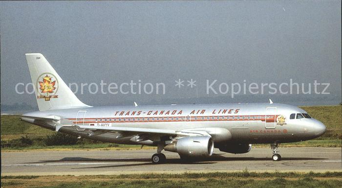 Flugzeuge Zivil Air Canada Trans-Canada Air Lines A 319-114 D-AVYV/C-FZUH cn 071