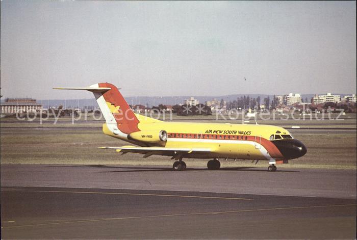 Flugzeuge Zivil Air New South Wales Fokker F-28 Fellowship 1000 11026