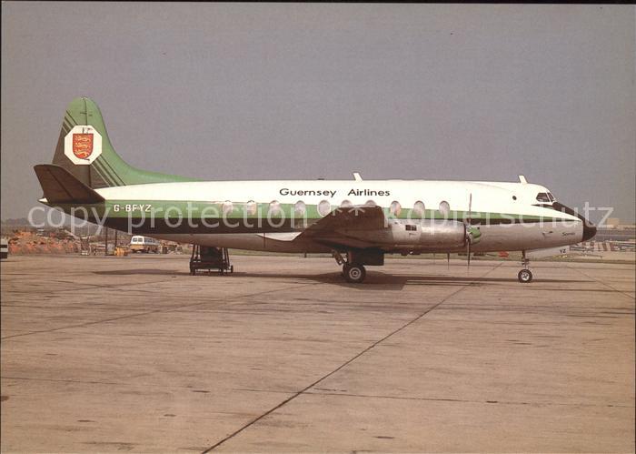 Flugzeuge Zivil Vickers Viscount 700 G-BFYZ Guernsey Airlines