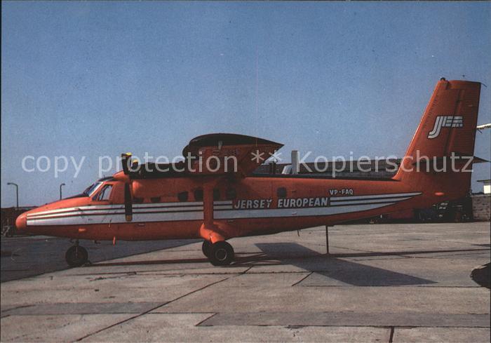 Flugzeuge Zivil Jersey European Airways Ltd. DHC 6-3410 cn 347 mfd 1972 VP-FAQ