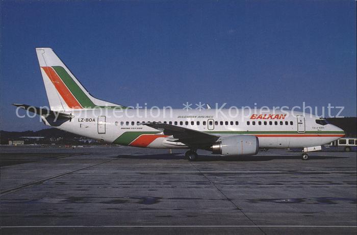 Flugzeuge Zivil Balkan Boeing 737-53A LZ-BOA c/n 24881/1945
