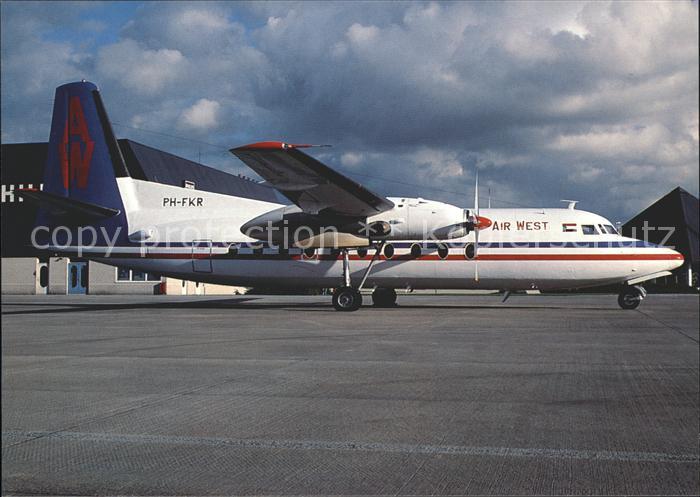 Flugzeuge Zivil Air West Fokker F27 Mk200 c/n 10321