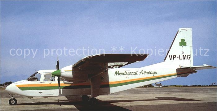 Flugzeuge Zivil Montserrat Airways BN-2A Islander VP-LMG ex. G-AXDH cn 70 mfd 19