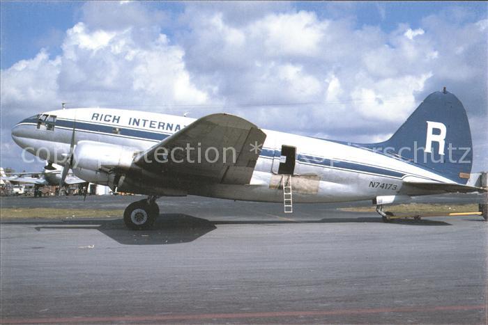 Flugzeuge Zivil Rich International Airways C46A N74173