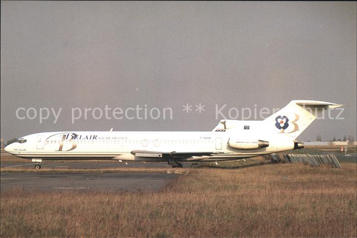 Flugzeuge Zivil Belair Ile-de-France B-727-2H3 Advanced F-GGGR c/n 20822