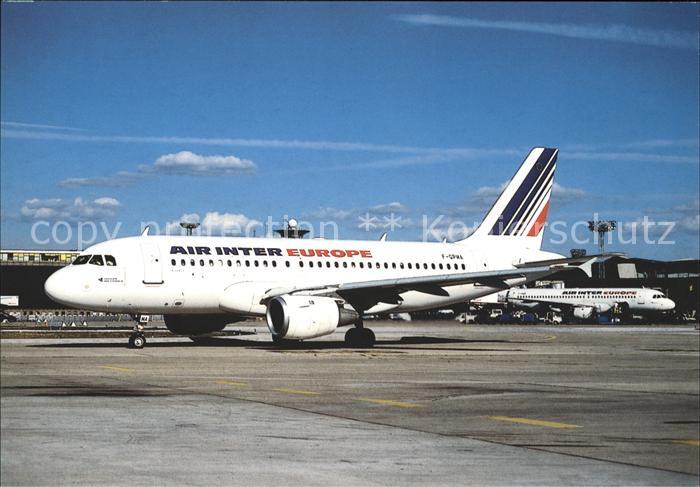 Flugzeuge Zivil Air Inter Europe Airbus A.319 F-GPMA