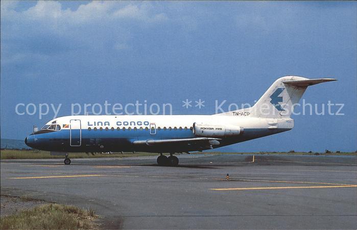 Flugzeuge Zivil Fokker F28 Fellowship 1000 TN-ACP (11072) Lina Congo