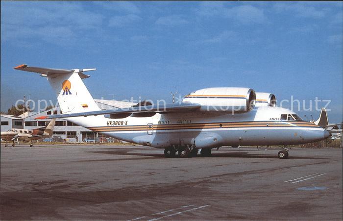 Flugzeuge Zivil Antonov 74 HK-3808X (cn 1308) Helitaxi Colombia