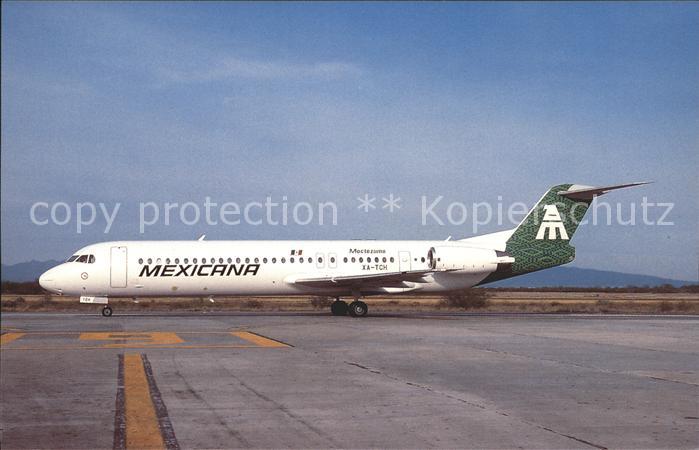Flugzeuge Zivil Fokker 100 (F28-0100) XA-TCH (cn 11375) Mexicana Moctezuma