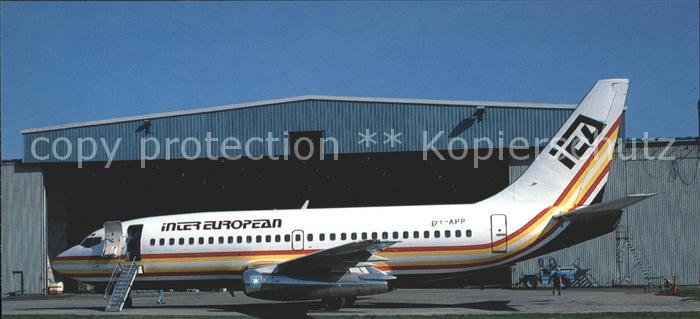 Flugzeuge Zivil Inter European Airways Boeing 737-2L9 OY-APP