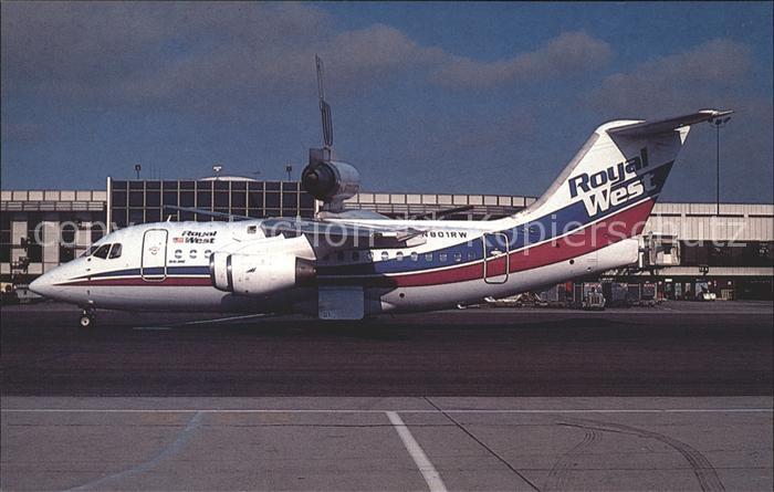 Flugzeuge Zivil Royal West Airlines British Aerospace 146-100 N801 RW