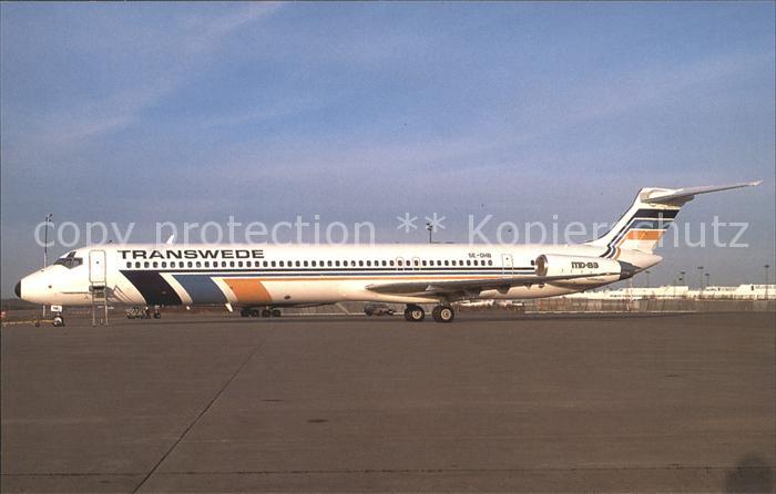 Flugzeuge Zivil Transwede McDonnell Douglas MD-83 SE-DHB