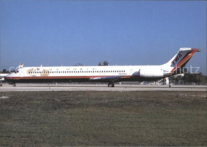 Flugzeuge Zivil TWA Trans World Airlines McDDouglas MD-83 N978AS c/n 53470/2135