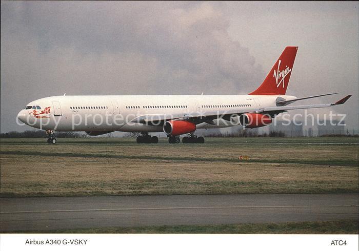Flugzeuge Zivil Virgin Airbus A340 G-VSKY