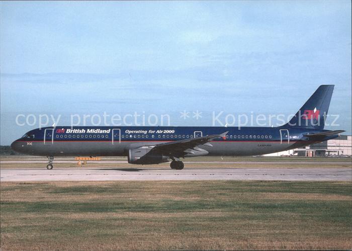 Flugzeuge Zivil British Midland Operating for Air 2000