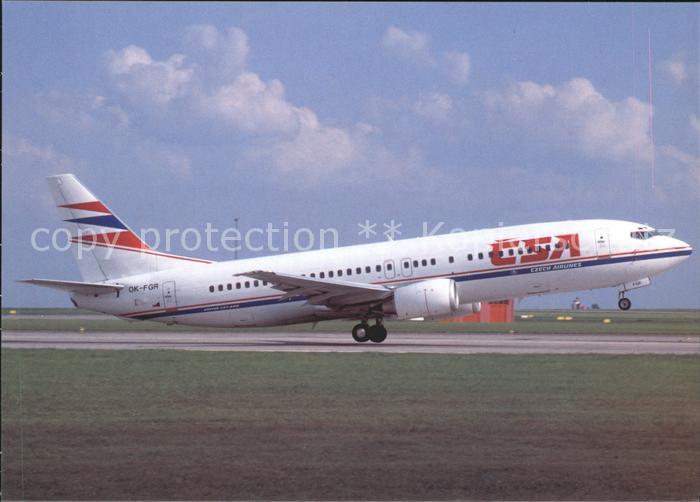 Flugzeuge Zivil CSA Czech Airlines Boeing 737-45S OK-FG