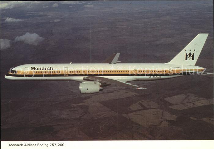 Flugzeuge Zivil Monarch Airlines Boeing 757-200 G-MONB