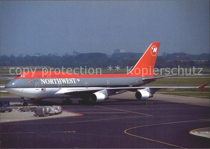 Flugzeuge Zivil Northwest Airlines B747-451 B747-451 N 669US c/n 24224/803