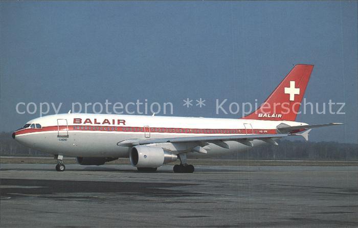 Flugzeuge Zivil Balair Airbus Industrie A310-321 HB-IPK