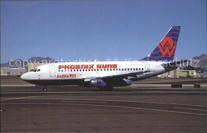 Flugzeuge Zivil America West Phoenix Suns Boeing 737-20