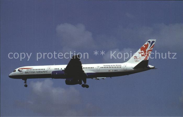 Flugzeuge Zivil British Airways Boeing 757-200 G-BMRC Teaming up for Britain
