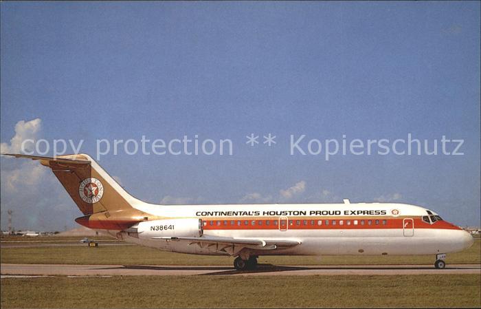 Flugzeuge Zivil Continentals Houton Proud Express McD Douglas DC-9-14 N38641 c/n