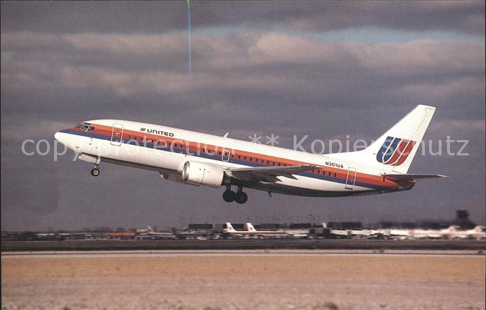 Flugzeuge Zivil United Airlines boeing 737-322 N301UA c/n 23642