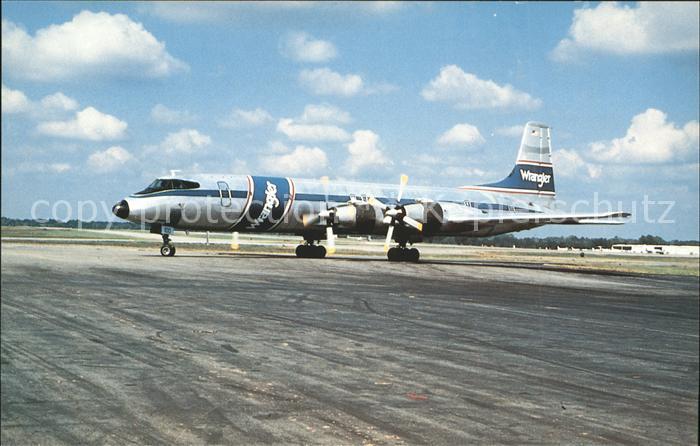 Flugzeuge Zivil Wrangler Aviation Canadaair CL-44D4-6 N100 B s/n29