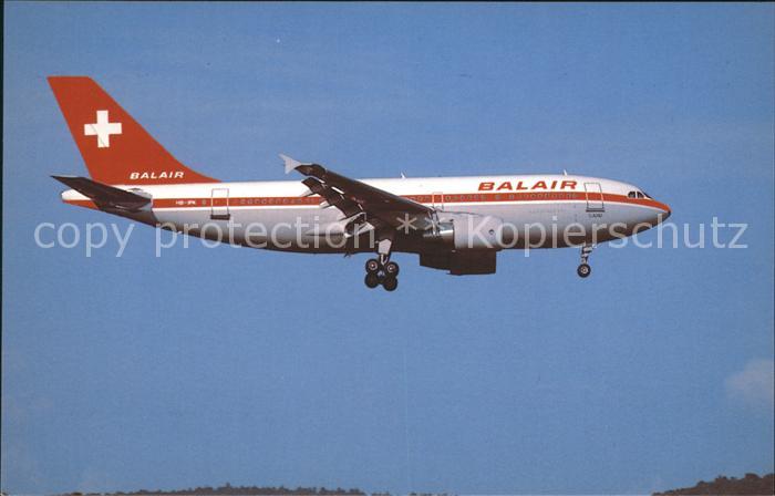 Flugzeuge Zivil Balair Airbus Industrie A310-322 HB-IPK c/n 412