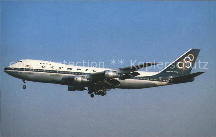 Flugzeuge Zivil Olympic Airways Boeing 747-284B SX-OAA