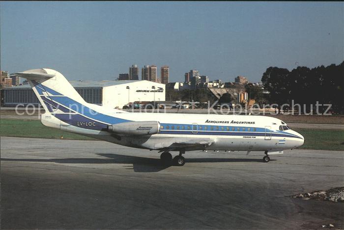 Flugzeuge Zivil Aerolineas Argentinas VFW Fokker F28-10