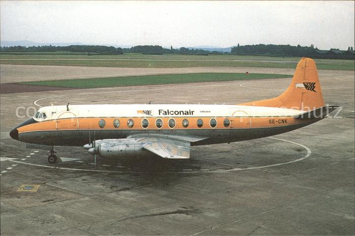 Flugzeuge Zivil Falconair Vickes 784 Viscount SE-CNK c/