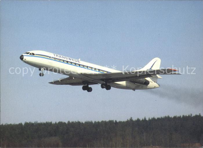 Flugzeuge Zivil Transwede Caravelle SE-210-10B