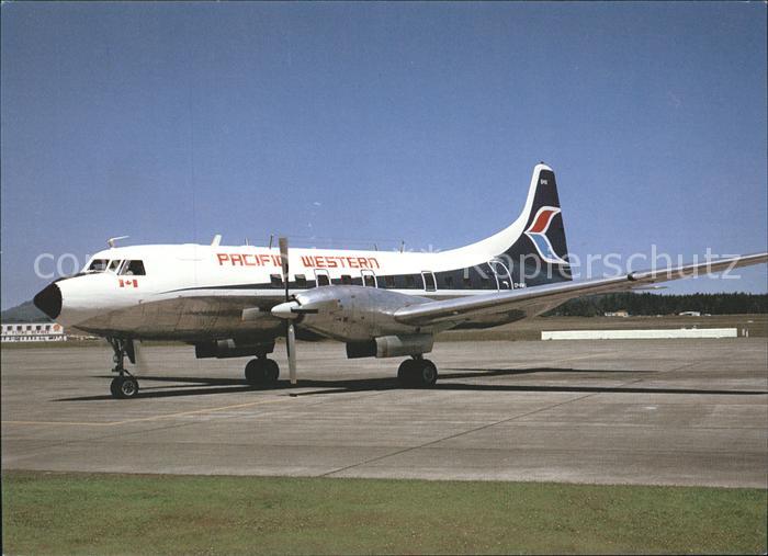 Flugzeuge Zivil Pacific Western Convair 640