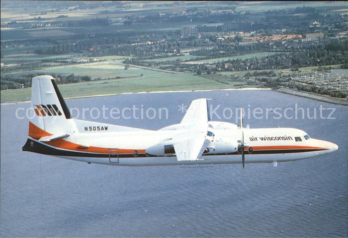 Flugzeuge Zivil Air Wisconsin Fokker F-27 N505AW Friendship