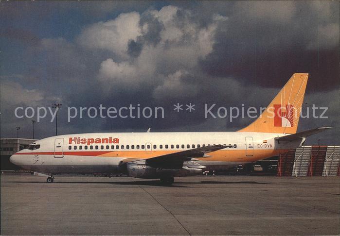 Flugzeuge Zivil Hispania Boeing 737 2K2 EC-DVN c/n 22296