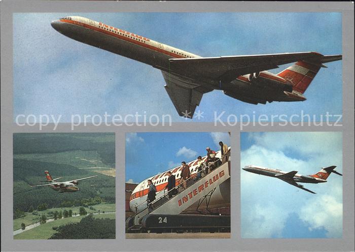 Flugzeuge Zivil Interflug  DDR