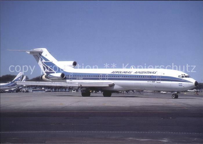Flugzeuge Zivil Aerolineas Argentinas B727ae-287 LV-DLR Cn 22606
