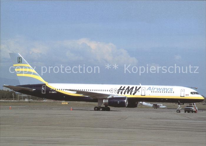 Flugzeuge Zivil HMY Airways Boeing B757-200 C-GMYC