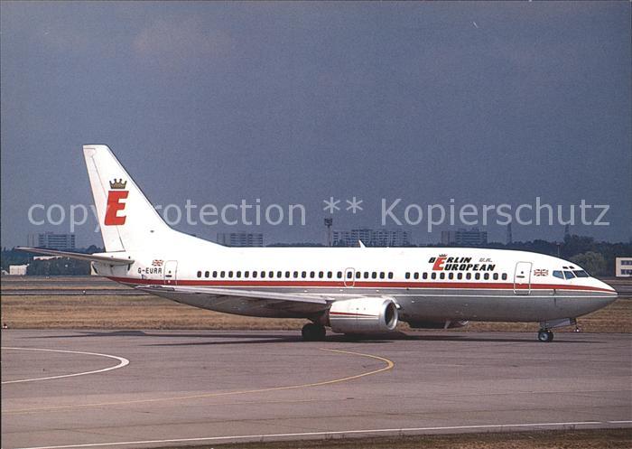 Flugzeuge Zivil Berlin European U.K. Boeing 737-3L9 G-EURR c/n 23717/1365