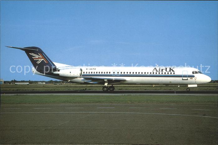 Flugzeuge Zivil Air UK Fokker 100 G-UFKE