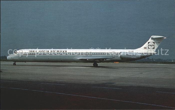 Flugzeuge Zivil Inex Adria Airways Super 80 YU-ANC