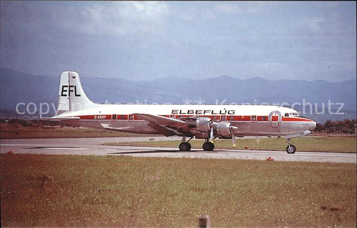 Flugzeuge Zivil McDouglas DC-6 D-ABAY c/n 44070 Elbeflug
