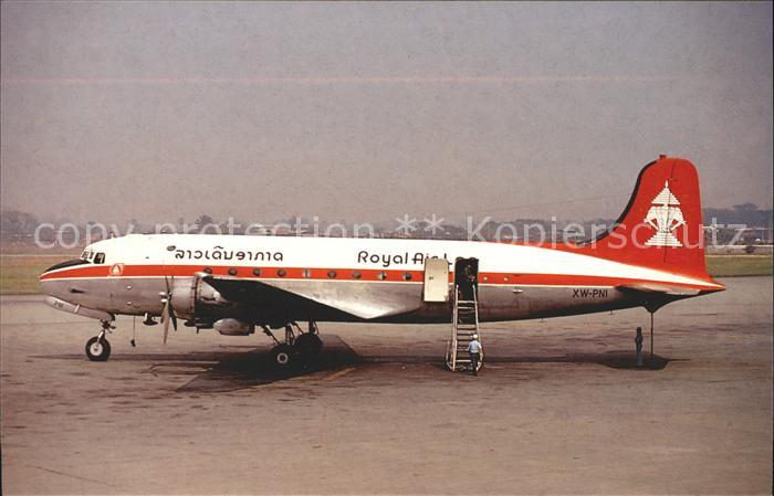 Flugzeuge Zivil McDouglas DC-4 XW-PNI Royal Air Lao